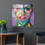 Wallity UV-845 Pintura decorativa de vidrio templado Multicolor 50 x 50 cm